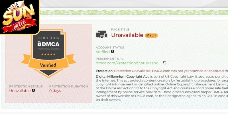 Sunwin DMCA – Cam Kết Bảo Vệ Nội Dung & Thương Hiệu Sunwin 1 Bản quyền DMCA Sunwin