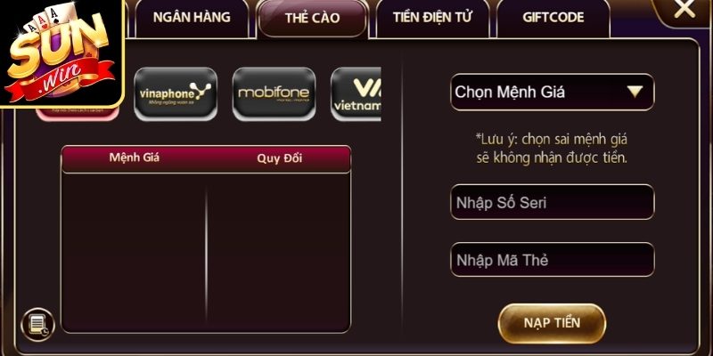 Tổng quan hướng dẫn kiểm tra trạng thái nạp tiền Sunwin
