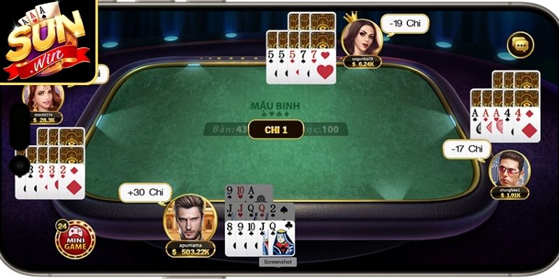 Mậu Binh Sunwin – Quy Luật Chơi Và Chiến Thuật Xếp Bài 3 Quan sát xu hướng xếp