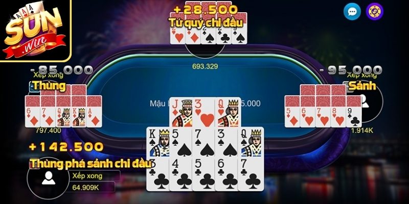 Mậu Binh Sunwin – Quy Luật Chơi Và Chiến Thuật Xếp Bài 1 Quy tắc chia bài Mậu Binh Sunwin