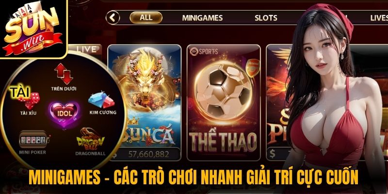 Minigames – Các trò chơi nhanh giải trí cực cuốn trên Sunwin