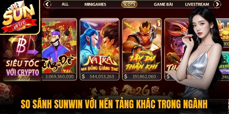 So sánh Sunwin với nền tảng khác trong ngành So sánh Sunwin với nền tảng khác trong ngành