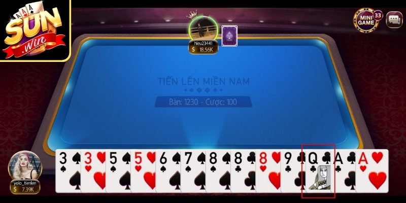 Luật chơi Tiến Lên Miền Nam Sunwin tiêu chuẩn
