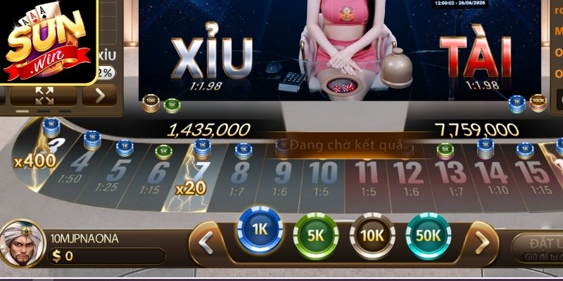 Game Tài Xỉu Đổi Thưởng Sunwin Và Cách Soi Cầu Hiệu Quả 3 Chọn cửa Tài hoặc Xỉu phù hợp trước giờ mở thưởng